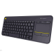 LOGITECH K400 PLUS • Teclado + Touch Pad, Smart TV, Inalámbrico