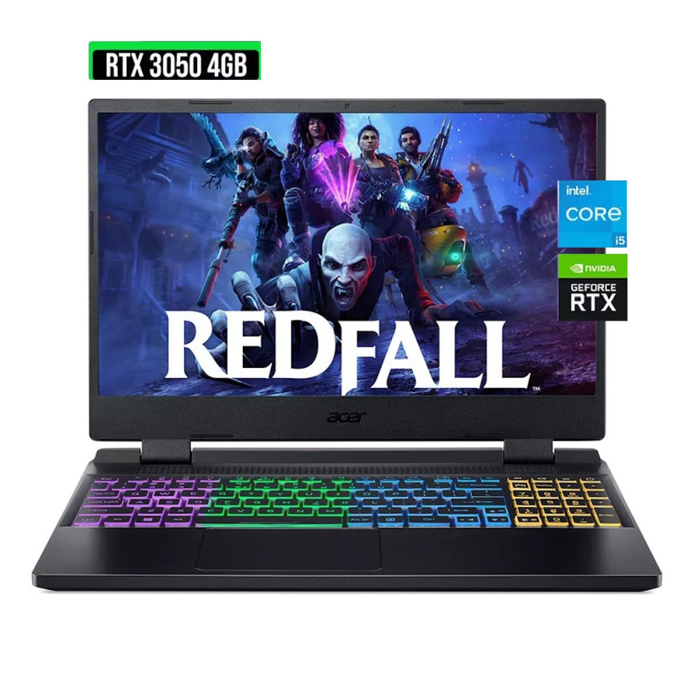 ACER NITRO AN515-58 • Core® i5 - 12va Gen, 8-Núcleos (Reales), 512GB SSD , RAM 16GB, RTX 3050 4GB, WIN 11, FULL HD 15.6" • NUEVO ACER NITRO AN515-58 • Core® i5 - 12va Gen, 8-Núcleos (Reales), 512GB SSD , RAM 16GB, RTX 3050 4GB, WIN 11, FULL HD 15.6" • NUEVO