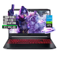 ACER NITRO AN515 • Core® i5 - 11va Gen, 6-Núcleos (Reales), 1TB SSD , RAM 16GB, RTX 3050 4GB, WIN 11, FULL HD 15.6" • NUEVO
