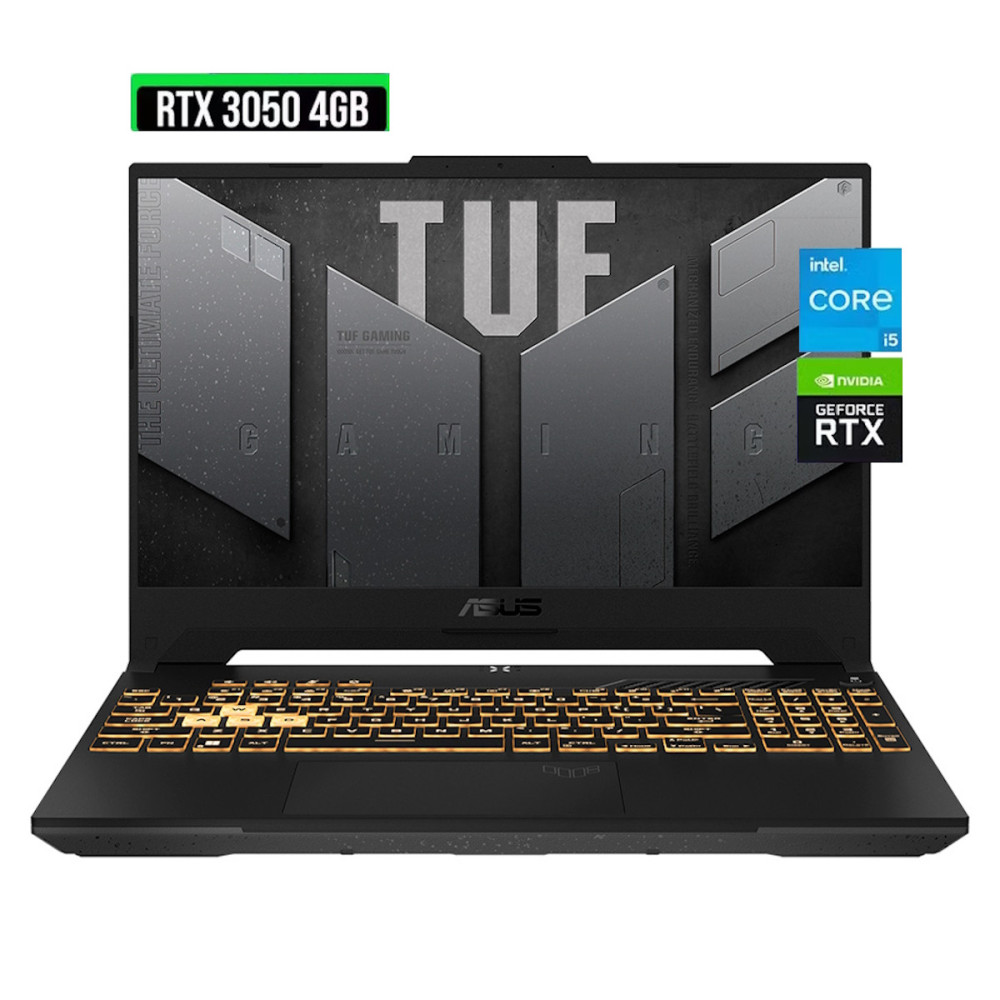 ASUS TUF FX507ZC4 • Core® i5 - 12va Gen, 12-Núcleos (Reales), 512GB SSD , RAM 16GB, RTX 3050 4GB, WIN 11, FULL HD 15.6" • NUEVO ASUS TUF FX507ZC4 • Core® i5 - 12va Gen, 12-Núcleos (Reales), 512GB SSD , RAM 16GB, RTX 3050 4GB, WIN 11, FULL HD 15.6" • NUEVO