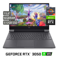 HP VICTUS 15-FB0134 • AMD® Ryzen 5 5600H - 6-Núcleos (Reales), 512GB SSD , RAM 16GB, GTX 1650 4GB, WIN 11, FULL HD 15.6" • NUEVO