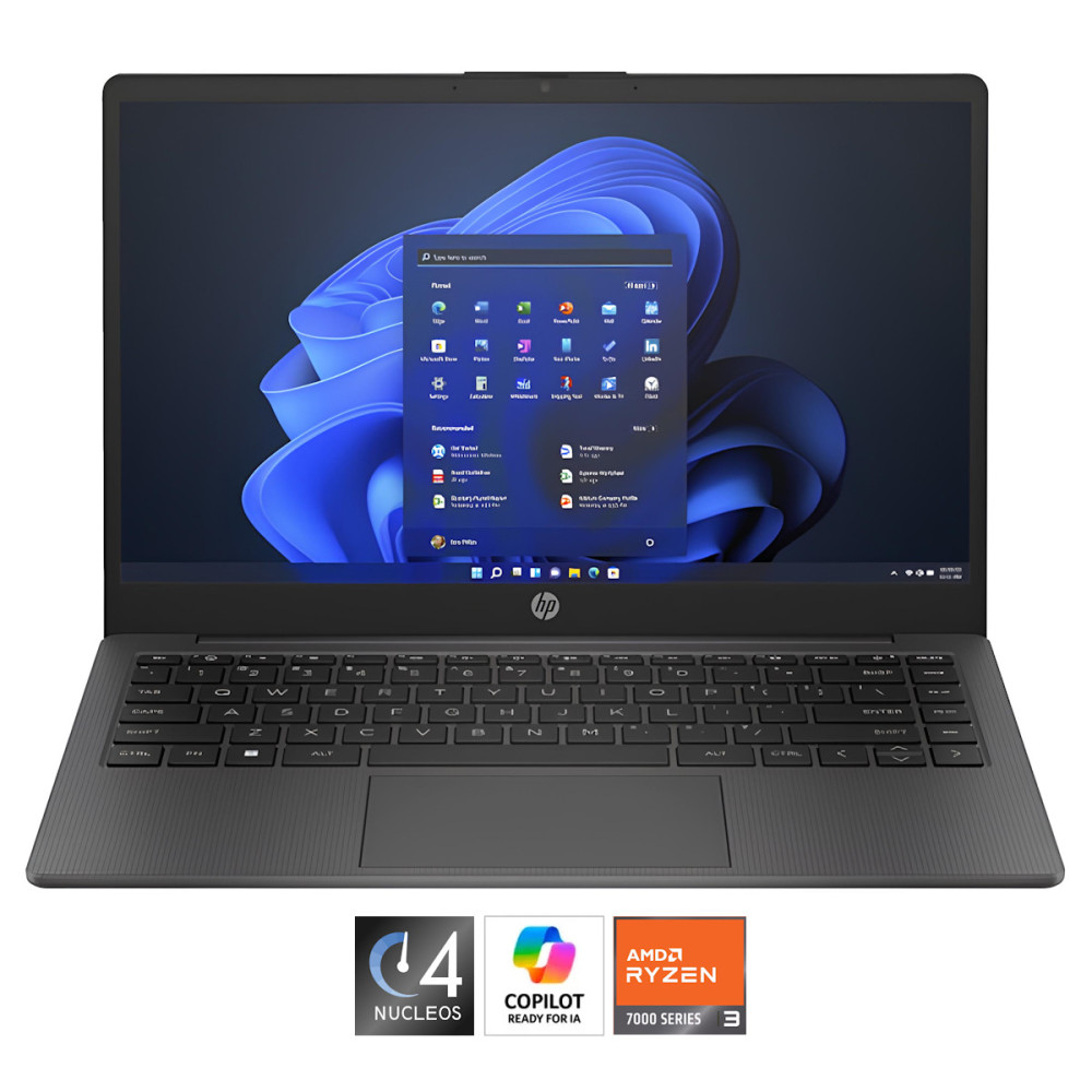 HP 245 G10 • AMD® Ryzen3 7330U - 4 Nucleos (Reales), SSD 512GB, RAM 8GB, TGd Radeon 2GB, WIN 11, HD 14" • NUEVO HP 245 G10 • AMD® Ryzen3 7330U - 4 Nucleos (Reales), SSD 512GB, RAM 8GB, TGd Radeon 2GB, WIN 11, HD 14" • NUEVO