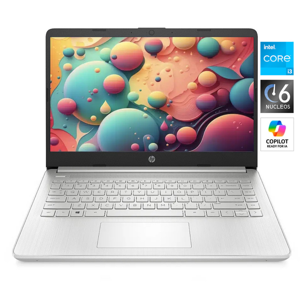 HP 14-DQ5038 • Core® i3 - 12va Gen, 6 Nucleos (Reales), SSD 512GB, RAM 8GB, Gi 4GB, WIN 11, HD 14" • NUEVO HP 14-DQ5038 • Core® i3 - 12va Gen, 6 Nucleos (Reales), SSD 512GB, RAM 8GB, Gi 4GB, WIN 11, HD 14" • NUEVO