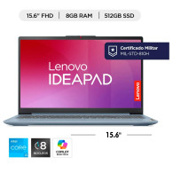 LENOVO 3 15AN8 • Core® i3 - 13va Gen, 8-Nucleos (Reales), SSD 512GB, RAM 8GB, Gi 4GB, WIN 11 Home, FULL HD 15.6"• NUEVO