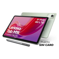 LENOVO TAB M11 • Octa-Core (2.0 GHz), 128GB SSD, 4GB RAM, HD 11" +Lapiz +Funda • NUEVA