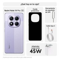 XIAOMI NOTE 14 PRO 5G • Octa-Core (2.5 GHz) - 256GB | 8GB RAM | 5G | 1.5K 6.7" • NUEVO