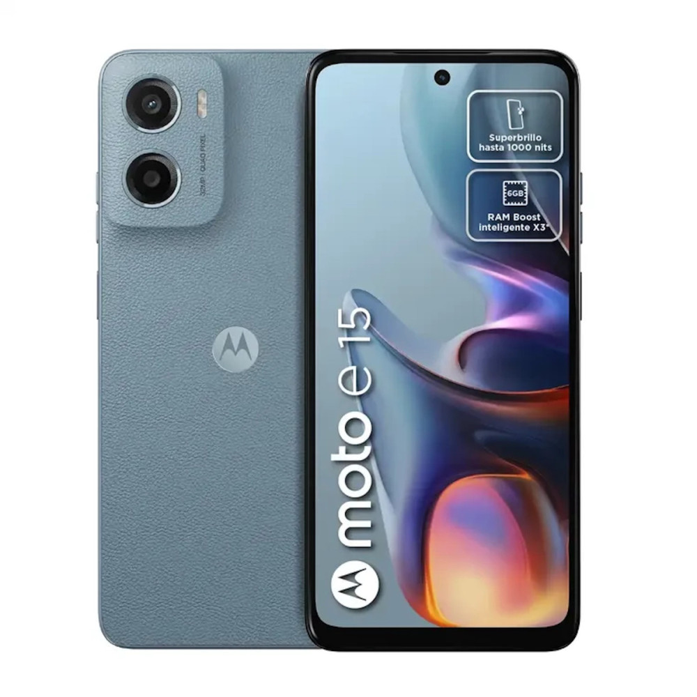 MOTO E15 • Octa-Core (2.0 GHz) - 64GB | 2GB RAM + 4GB RAM Boost | 4G LTE | HD+ 6.7" • NUEVO MOTO E15 • Octa-Core (2.0 GHz) - 64GB | 2GB RAM + 4GB RAM Boost | 4G LTE | HD+ 6.7" • NUEVO