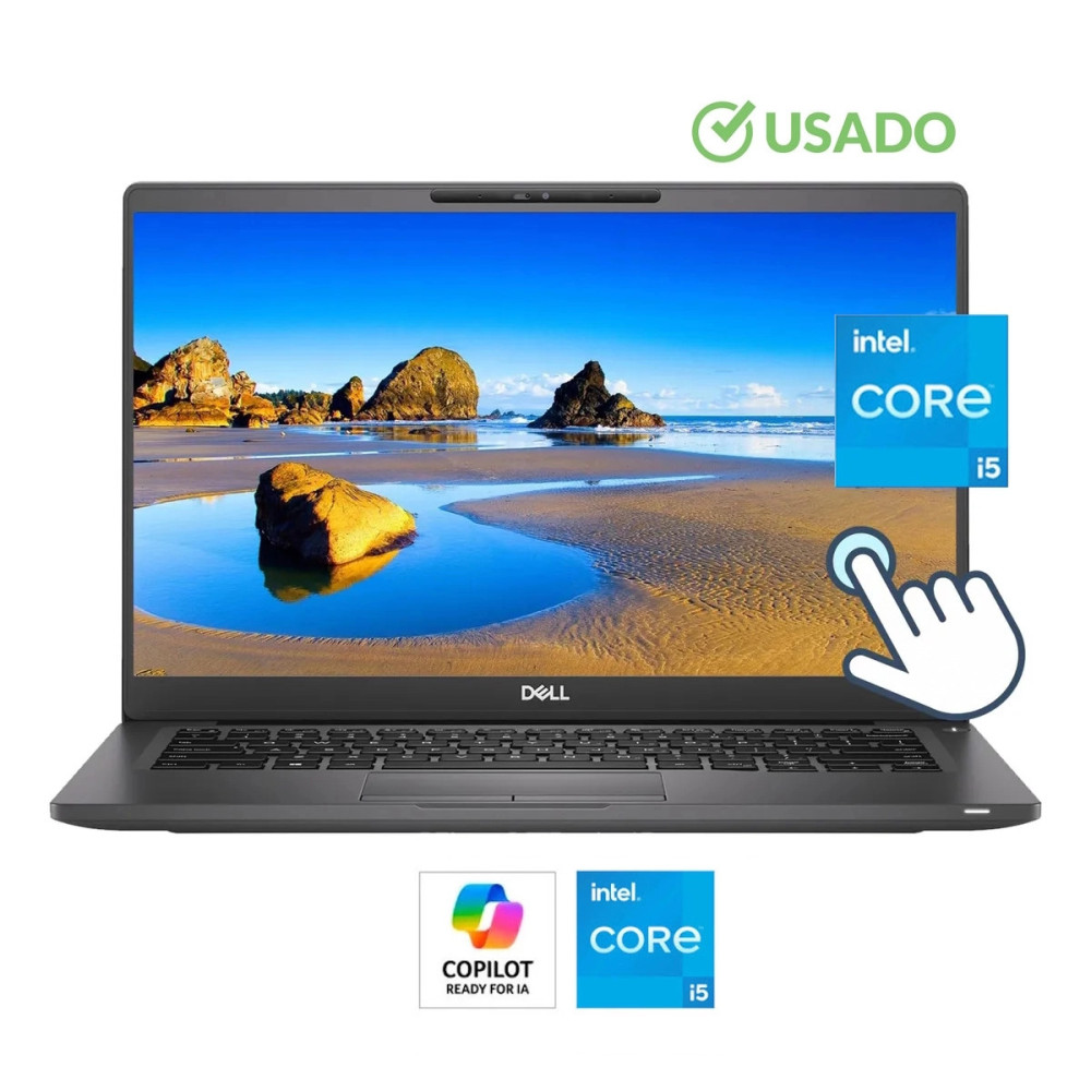 DELL 7400 • Core® i5 - 8va Gen, 4 Nucleos (Reales) - SSD 256GB | RAM 8GB | Gi 4GB | TACTIL-TOUCH LED HD 14" • USADO