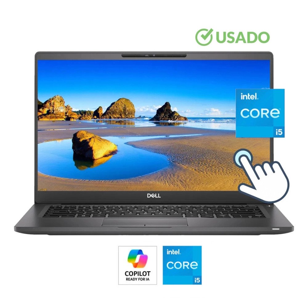 DELL 7400 • Core® i5 - 8va Gen, 4 Nucleos (Reales) - SSD 256GB | RAM 8GB | Gi 4GB | WIN 11 Pro | TACTIL-TOUCH LED HD 14" • USADO