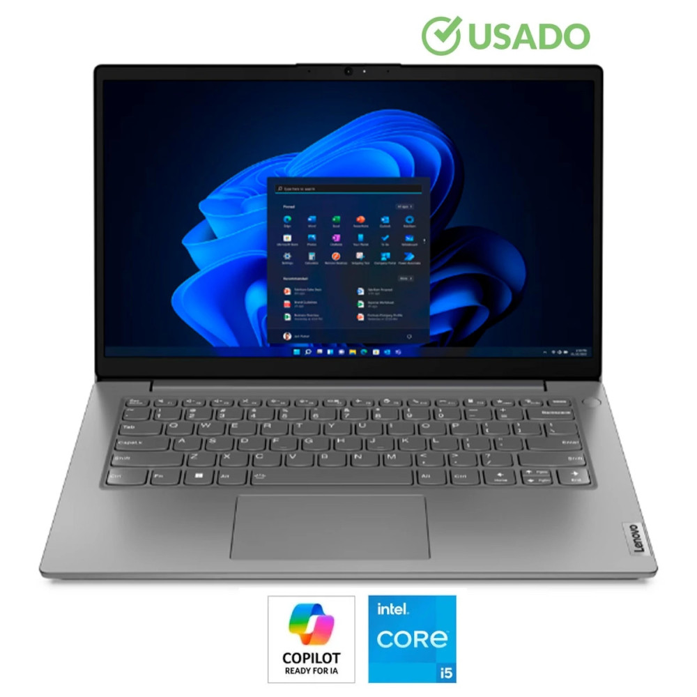 LENOVO V14 G2 • Core® i5 - 11va Gen, 4 Nucleos (Reales) - SSD 240GB | RAM 8GB | Gi 4GB | WIN 11| LED HD 14" • USADOS