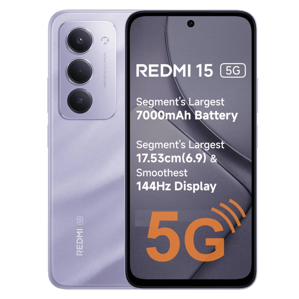 XIAOMI REDMI 15 - 5G • Octa-Core (2.3 GHz) - 256GB | 8GB RAM | 5G | FULL HD+ 6.9" • NUEVO