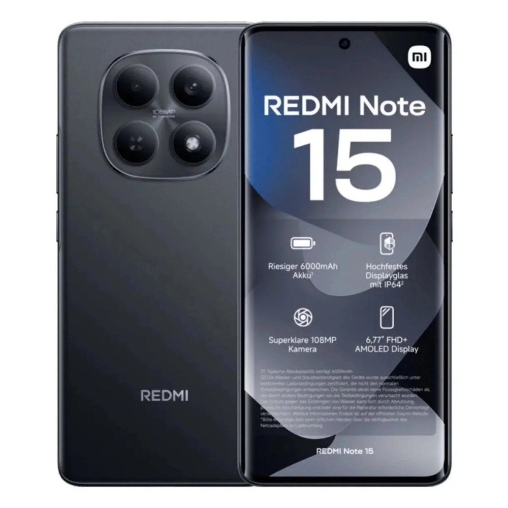 XIAOMI REDMI NOTE 15 • Octa-Core (2.2 GHz) - 512GB | 8GB RAM | 4G LTE | FULL HD+ 6.7" • NUEVO