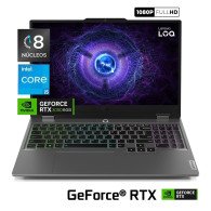 LENOVO LOQ 15IAX9 • Core® i5 - 12va Gen, 8Núcleos - SSD 512GB | RAM 8GB | TG RTX 3050 6GB | WIN 11 | FULL HD 15.6" • NUEVO