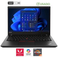LENOVO T495 • Ryzen5® PRO 3500U - 4 Nucleos (+8GPU) - SSD 512GB | RAM 16GB | Gi 8GB | WIN 11 Pro | FULL HD 14" • USADO
