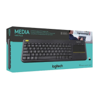 LOGITECH K400 PLUS • Teclado + Touch Pad, Smart TV, Inalámbrico