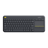 LOGITECH K400 PLUS • Teclado + Touch Pad, Smart TV, Inalámbrico