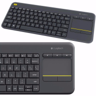 LOGITECH K400 PLUS • Teclado + Touch Pad, Smart TV, Inalámbrico