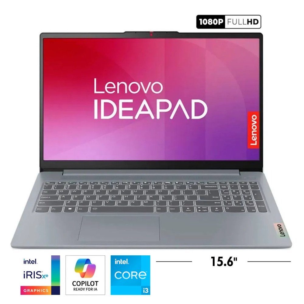 LENOVO 3 15IRU8 • Core® i3 - 13va Gen, 6Nucleos (Reales) - SSD 512GB | RAM 8GB | Gi 4GB | WIN 11| FULL HD 15.6 • NUEVO
