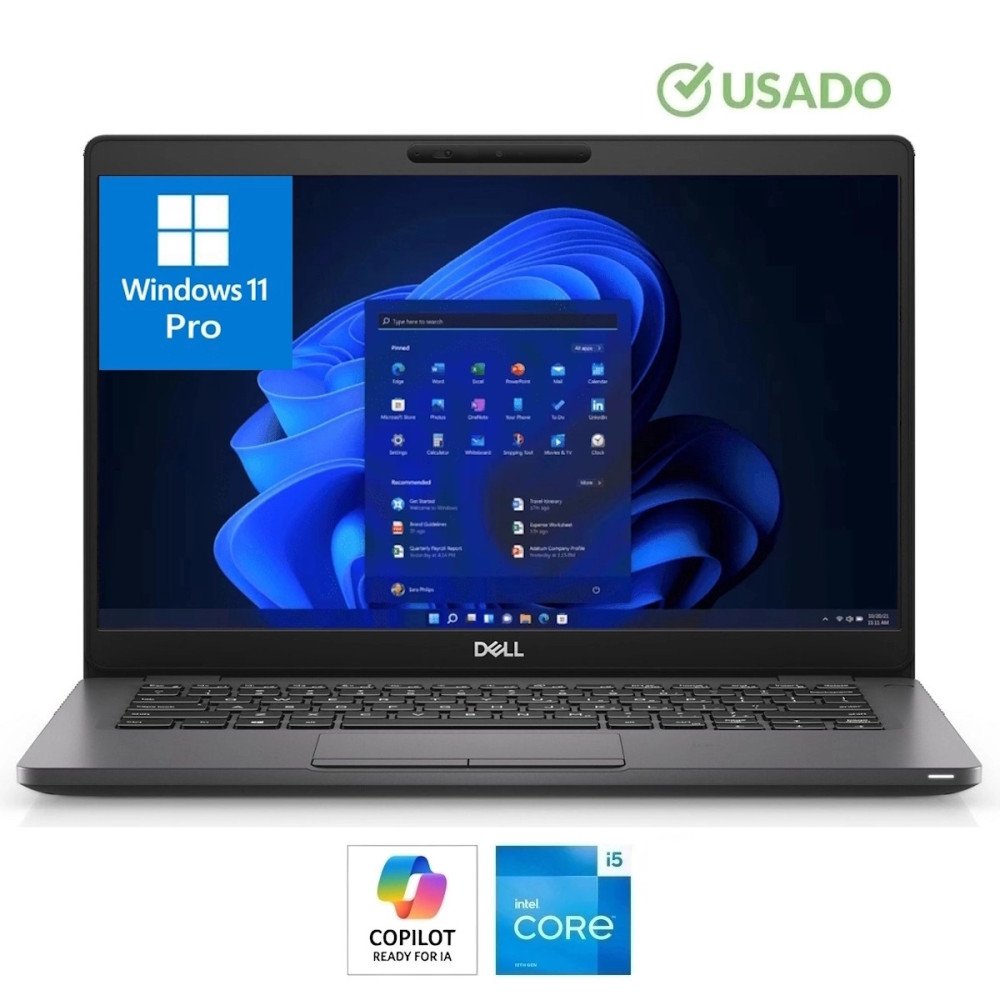 DELL 5300 • Core® i5 - 8va Gen, 4 Núcleos (Reales) - SSD 256GB | RAM 8GB | Gi 4GB | WIN 11 Pro | HD 14" • USADO