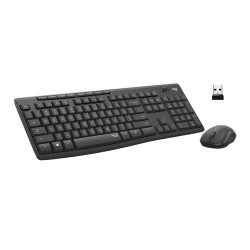 LOGITECH MK295 • Combo Teclado + Mouse, Inalámbrico, Toque Silencioso